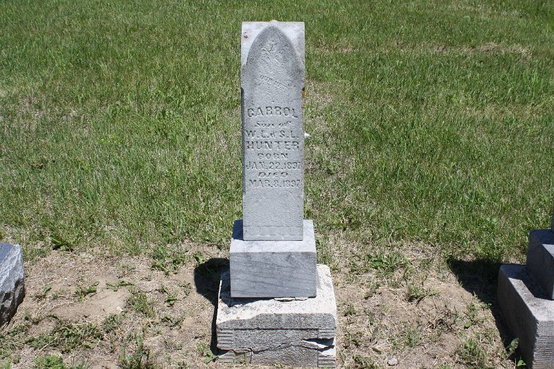 Carrol HUNTER Grave Photo