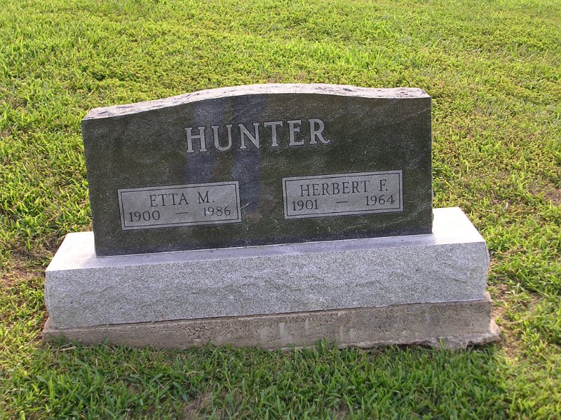 Herbert F. HUNTER Grave Photo