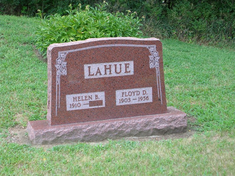 Helen B. LaHUE Grave Photo