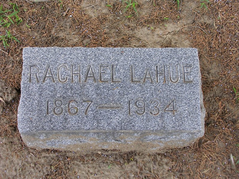 Rachael LAHUE Grave Photo