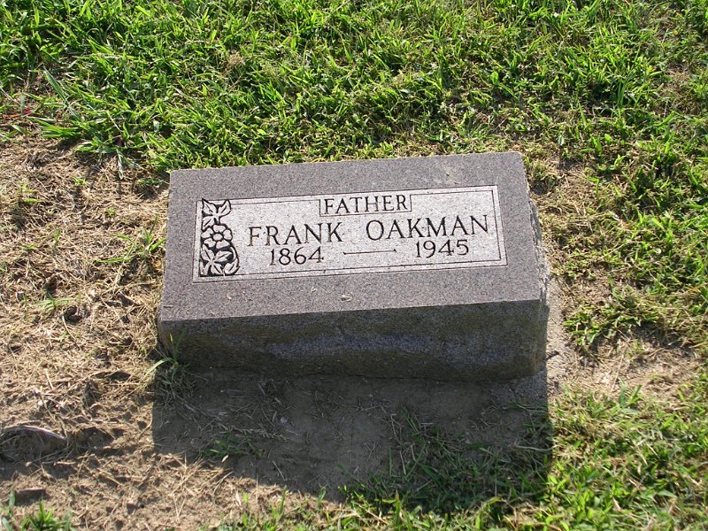 Frank OAKMAN Grave Photo