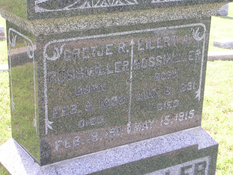 Gretje R. ROSSMILLER Grave Photo